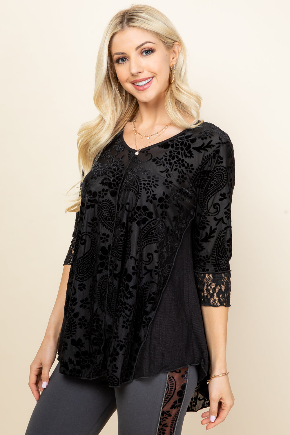 Ella Paisley Velvet Tunic – Simplicitie USA