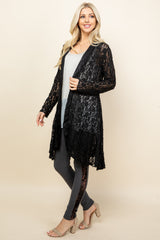 Black Lace Pucker Jacket - Side