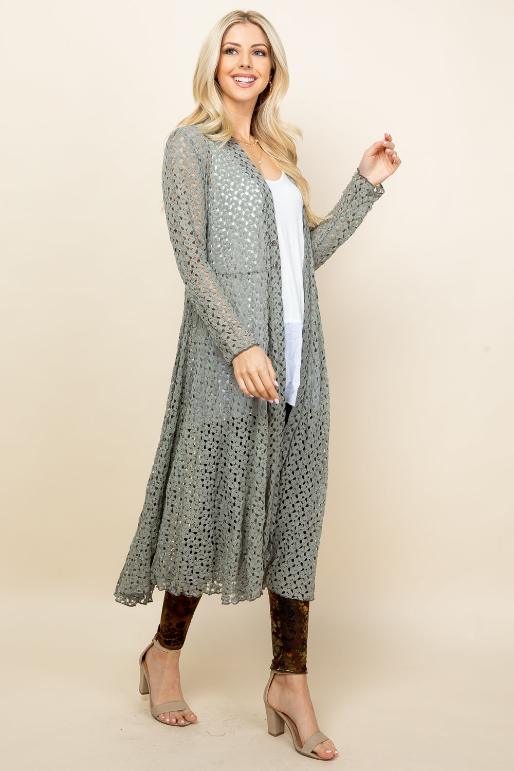Angie Crochet Long Jacket – Simplicitie USA